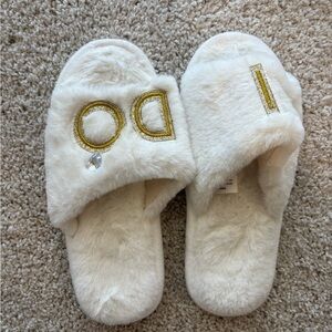 Bride Furry Slippers